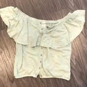 Off the shoulder shirt